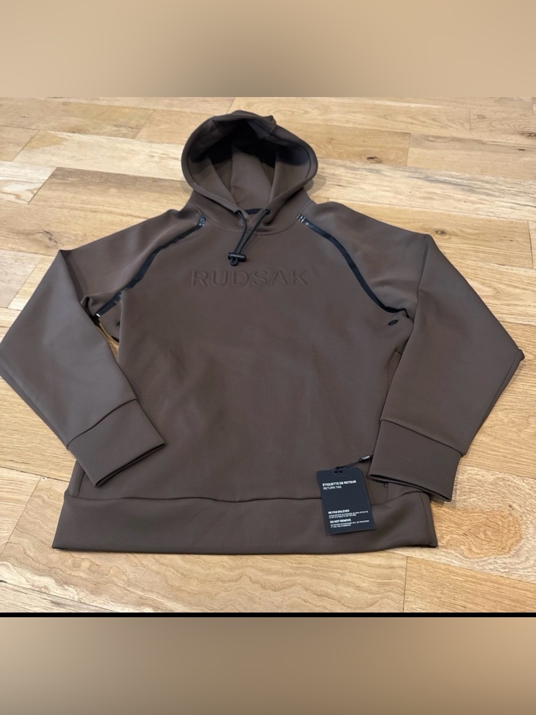Nwt Rudsak Brown Zip-Front Hoodie Small